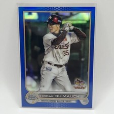 2022 Topps Chrome NPB Blue Refractor /150 180 Hiroaki Shimauchi Rakuten Eagles