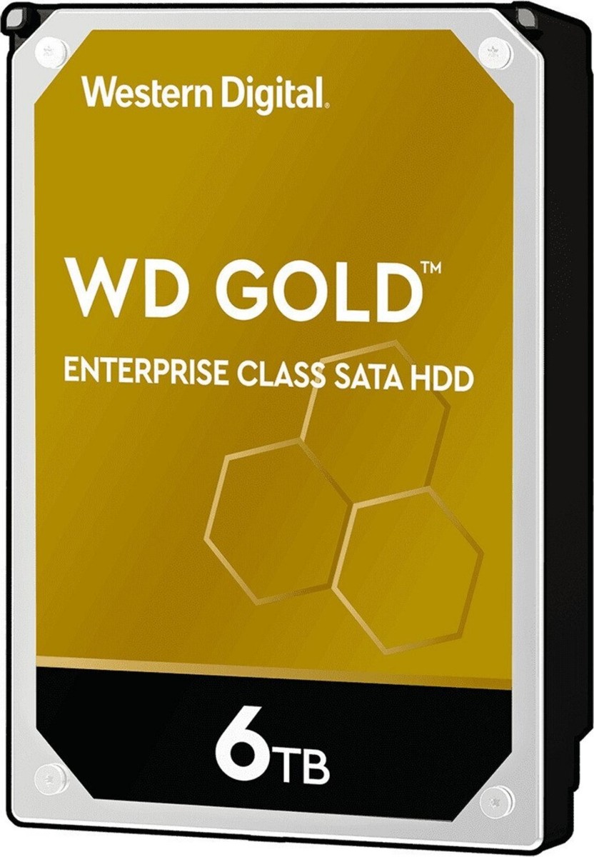 6TB SATA Western Digital Gold WD6002FRYZ-01WD5B0 7200rpm 128MB HDD