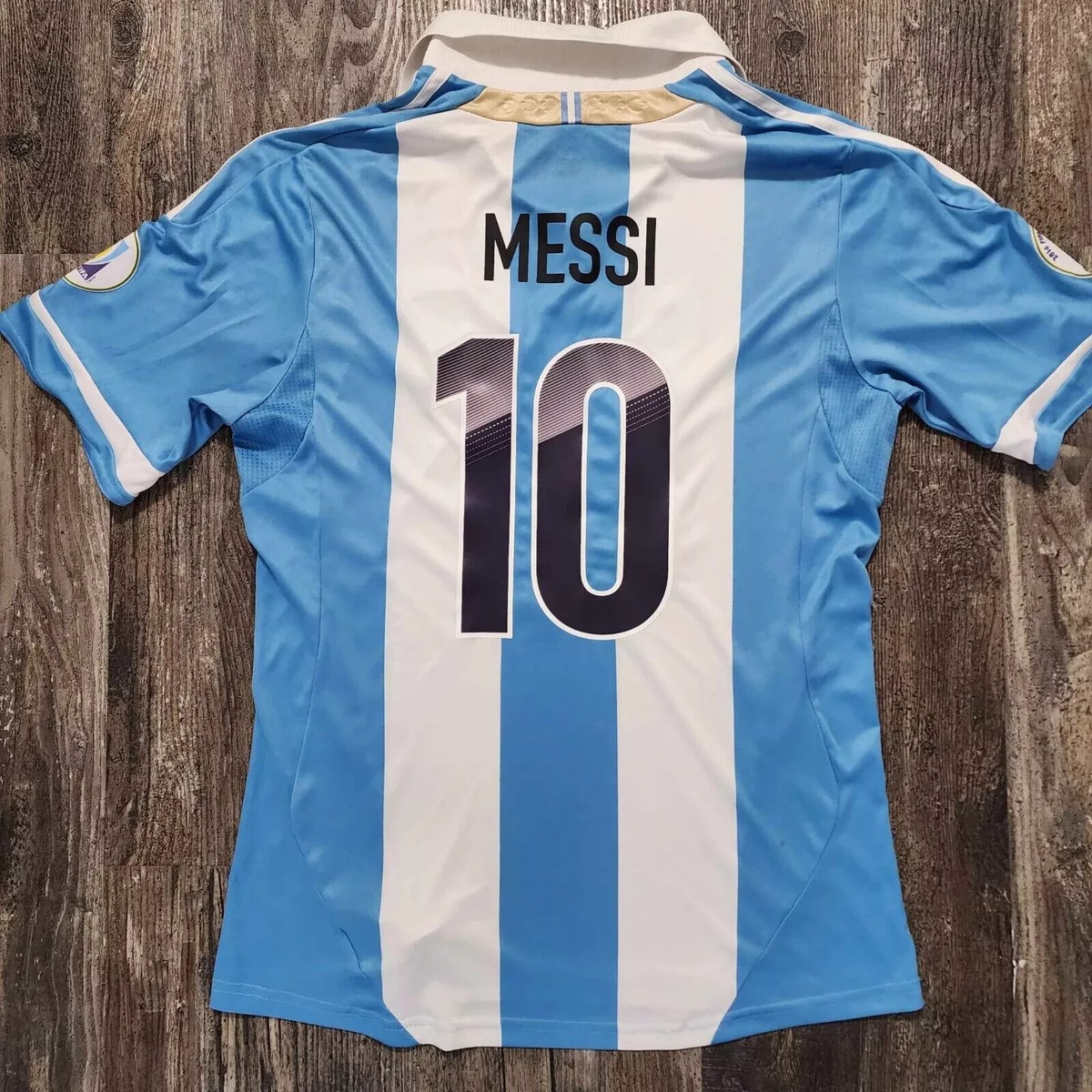 2012 Adidas Argentina Home Soccer Jersey Lionel Messi Men M
