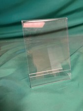 5" x 8" Clear Acrylic Sign Holder Slant Back pack of 5