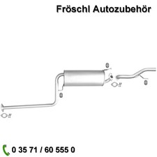 für Hyundai Atos Prime 1,0 1,1 MX Mitteltopf Endtopf mit Anbaumaterial a*