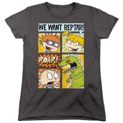 RUGRATS WE WANT REPTAR! COMIC Licensed Women's Graphic Tee Shirt SM-2XL