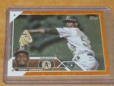 2023 Topps #164 Dany Jimenez Orange Foil SP #/299 Oakland A's Nmmt