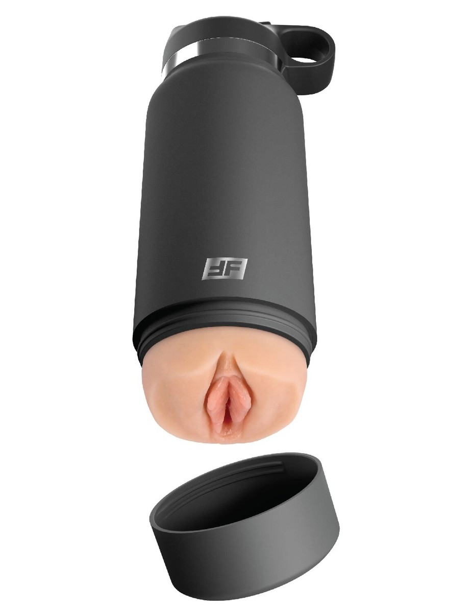 Pipedream F Flask Secret Delight Grey Bottle Beige Pussy Male Masturbator |  eBay
