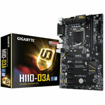 GIGABYTE GA-H110-D3A Motherboard DDR4 LGA 1151 H110 6GPU 6PCIE mining machine