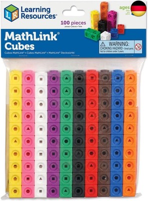 Learning Resources Mathlink-Steckwürfel (Set mit 100 Stück)