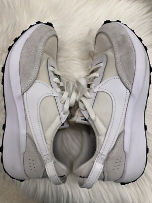 Nike Waffle Debut Sneakers Ivory Lace Up Women s Size 8
