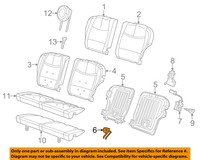 Fiat 12-13 500 Rear Seat-seat Back Frame Cover 1vc11jxwaa Fiat 12-13 500 Rear Seat-seat Back Frame Cover 1vc11jxwaa