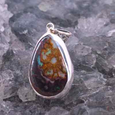 Terravéda Queensland Boulder Opal 18.00ct S925 Handmade Silver Pendant