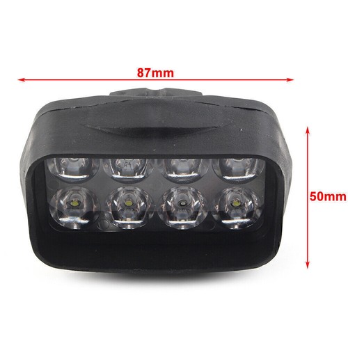 2X Motorcycle Headlight Spot Fog Light 8-LED Headlamp Bulbs For Car UTV ATV - Picture 10 of 10