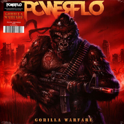 Powerflo - Gorilla Warfare Yellow / Red Merge Vinyl  (2024 - CA - Original)