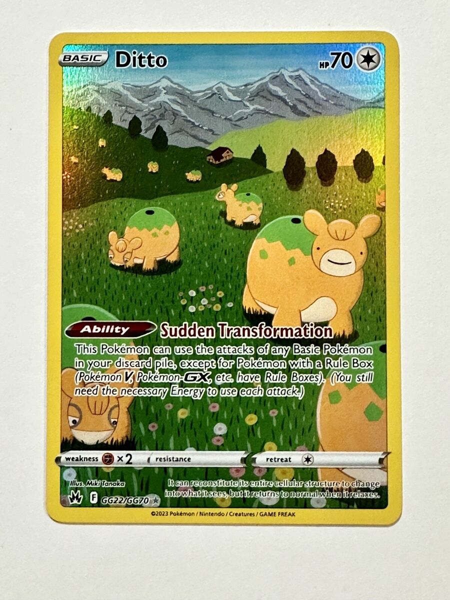 Pokémon TCG - Ditto GG22/GG70 - Crown Zenith - Galarian Gallery Rare - NM/M