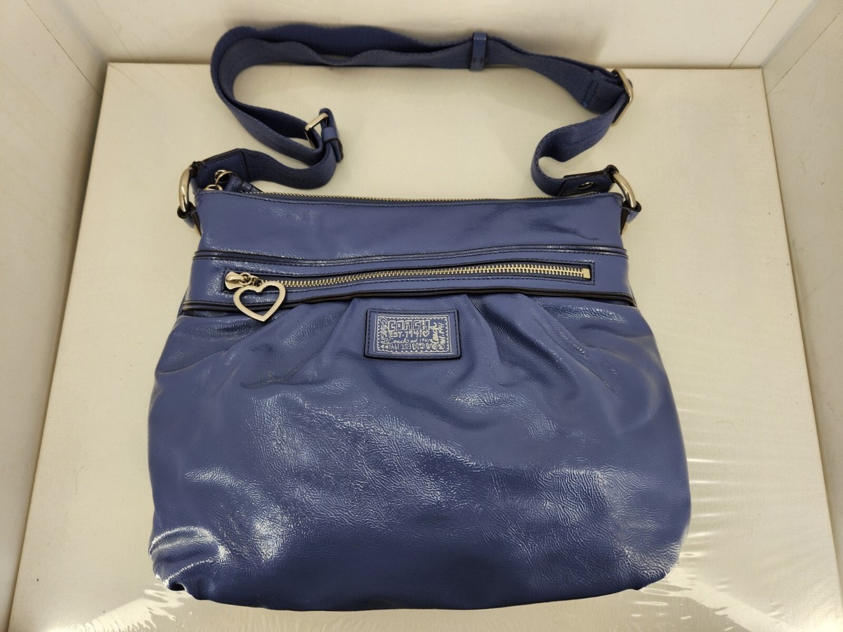 COACH POPPY M1280-F22147 Lavender Patent Leather Small Crossbody