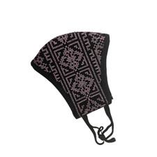 Sitti Handmade Jouri Embroidered Pink Mask