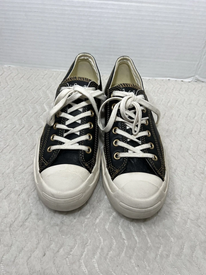 Zapatillas retro Converse Jack Purcell para hombre’s 5,5 para mujer 7 bajas blancas y negras Foto 3 de 4