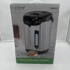 NutriChef PKWK43 3.2L Electric Water Boiler & Warmer Digital Hot Pot Kettle Urn