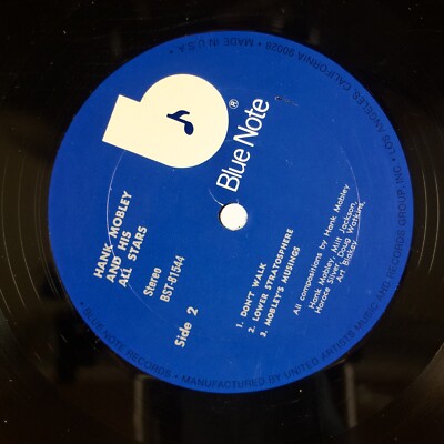 HANK MOBLEY: And His All Stars US Blue Note 81544 Jazz LP NM Vinyl