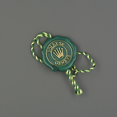ROLEX CHRONOMETER Seal Siegel Hangtag Preisschild GRÜN original tag GREEN 