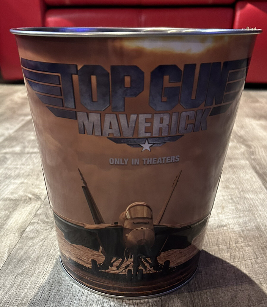 Top Gun Maverick Movie Popcorn Bucket. Cinemark Exclusive