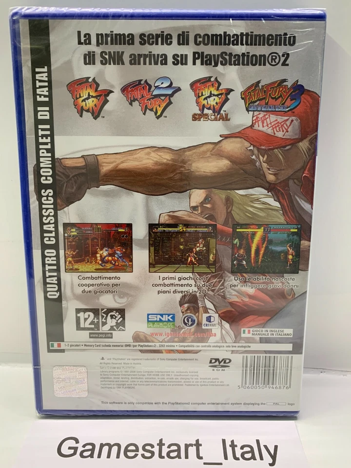 FATAL FURY BATTLE ARCHIVES VOL.1  SONY PS2 NEW PAL FACTORY SEALED VGA WATA READY - Image 2 of 4