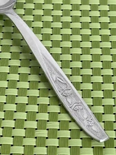 Ekco Eterna ROSE COTILLION Stainless Textured Handle Flatware SMART CHOICE B88WU