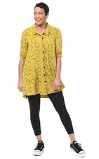 Tulip Clothing Lauryn Womens Tunic in Moss Orbit