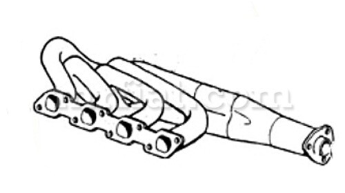 Ferrari 328 GTB GTS ANSA Rear Exhaust Manifold New