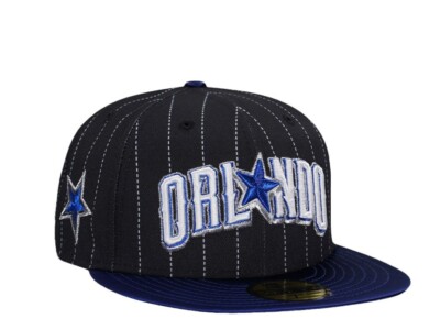 NEW ERA 59FIFTY 7 3/4 ORLANDO MAGIC PINSTRIPE TWO TONE EDITION SATIN BRIM FITTED