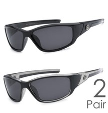 2 Pair Combo Polarized Nitrogen Sunglasses Sport Fishing Golfing Driving Glasses