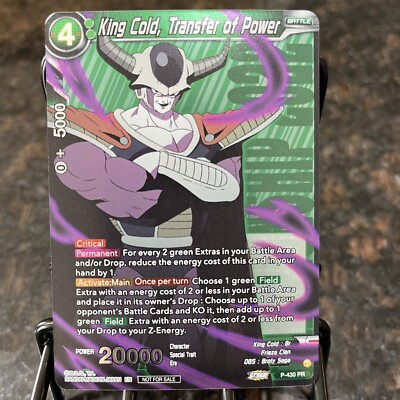 King Cold Transfer of Power CHAMPIONSHIP Foil Dragon Ball Super Card Game | NM