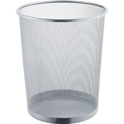 helit H2518500 Papierkorb Mesh aus Drahtmetall 15 Liter silber