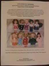 NG Creations Little Sister Felt Pattern PP-81 fits Kelly  Tommy Dolls Barbie