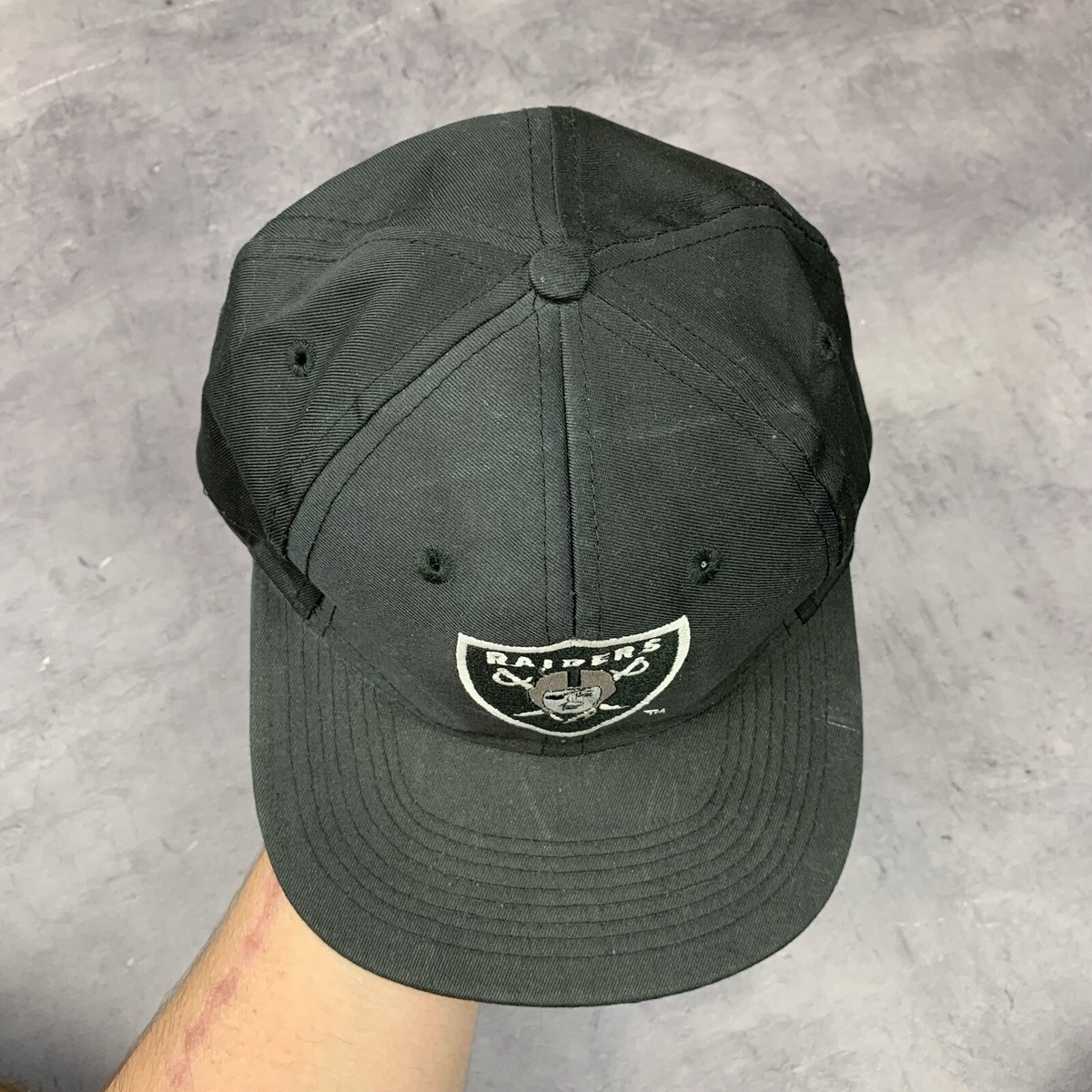 90s NFL Las Vegas Raiders vintageキャップ Vintage Raiders Zubaz All Over Print Snapback 90s Hat