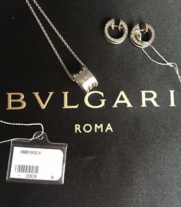 bvlgari necklace and earrings
