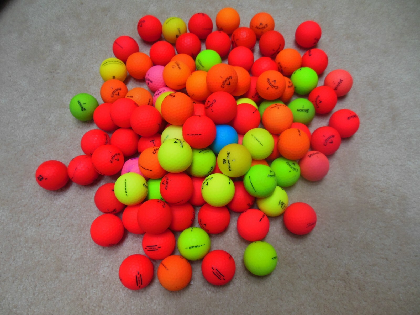 100 Matte finish & vivid, used golf balls Mint & Near Mint condition eBay