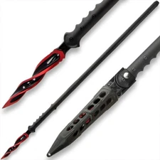 M48 Cardinal Sin Cyclone Spear | 45 1/2" Overall | Three Spiraling Cutting Edges