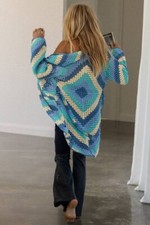 🦄🦋RARE! Chasing Unicorns Magic Carpet Cardigan Blue Jacket