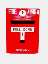 Simplex2099-9754 Pull Station Fire Alarm Wall Mount NoKey Same Day Free Shipping
