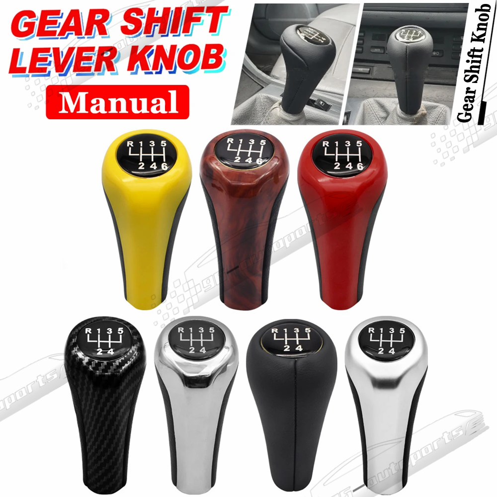 For BMW X1 X3 X5 X6 M3/M4/M5 Manual 5 Speed MT Gear Shift Knob Shifter Head