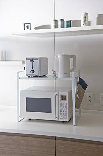 YAMAZAKI home Organizador de mostrador de cocina expandible, talla única, blanco de Japón - Imagen 4 de 4