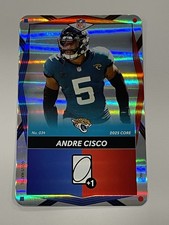 2025 UNO Elite Football Blue & Red Foil - Andre Cisco - Jacksonville Jaguars