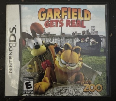 Garfield Gets Real Nintendo DS 2009 Complete Case Manual Tested Working