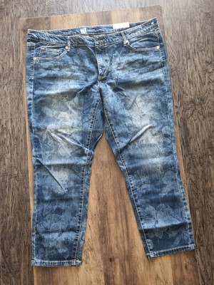 Mossimo Size 16 Skinny Capri 5-pocket Dark Wash Denim Pants