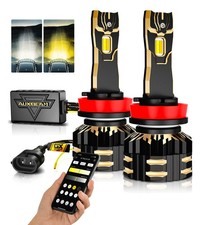 Auxbeam Gx Bi-color Smart Serie 25000lm 110w Led Headlight Bulbs App Control New