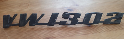 Schriftzug für Motorhaube VW Käfer 1302 schwarz lackiert