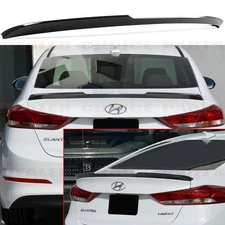 For 2017-2018 Hyundai Elantra Sedan Factory Style Lip Spoiler Wing GLOSS BLACK