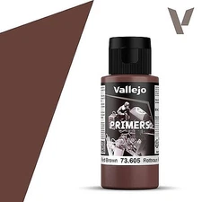 Vallejo German Red Brown RAL 8012 Primer 60ml Bottle - Hobby and Model Acrylic