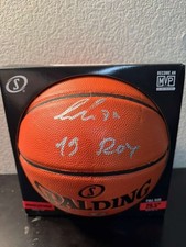 Luka Doncic Autographed Spalding I/O Basketball with Rookie of Year Inscription