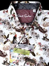 Robert Graham THE LEO Exotic Animal 198 X-Large Classic Fit Short Sleeve NWT XL