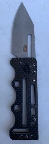 Kohlefaser SOG Ultra C-TI Axis Lock Taschenmesser Geldklammer gebraucht Japan